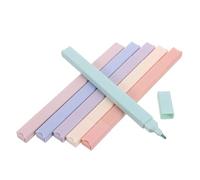 FOMIYES 6pcs Double-ended Highlighter Pens for Students, Colorful Pastel Art Markers with Fine Broad Tips, Study Marking Pens for Highlighting Notes and Journals