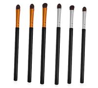 FOMIYES 6pcs Eye Shadow Brush Set Soft Horse Hair Plastic Handle for Makeup Enthusiasts