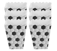 FOMIYES 6pcs Football Themed Popcorn Boxes Party Supplies Containers for Boys Birthday Decorations