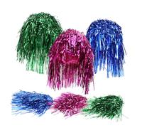FOMIYES 6Pcs Girl Wig Prop Decorative Fashionable Fake Hair Accessories for Party Cosplay Role Play Easy to Wear and Reusable Includes Green Rose Red Blue