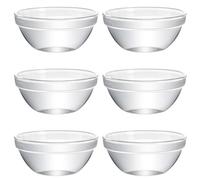 FOMIYES 6pcs Glass Dessert Bowls Pudding Mold Small 9cm Bowl Set for Jelly Cake Serving and Storage, Household Dessert Containers for Dining and Entertaining