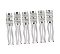 FOMIYES 6pcs Gloss Bottle Tube Lip Gloss Lip Tubes Refillable Lip Gloss Container Refillable Lip Gloss Tube Lip Gloss Wand Containers Balm Skincare Kit Rhinestones Silver