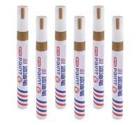 FOMIYES 6pcs Golden Paint Pen for Tombstone and Stone Restoration, Plastic Material with Effortless Application, Restore Faded Inscriptions for Headstone Maintenance on The Go