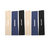 FOMIYES 6pcs Lazy Hair Curler Bun Maker Set with Flexible Twist Clips, Black Beige Navy, Easy Hair Styling Accessories for Women’s Quick Updo and Messy Bun Hairstyles