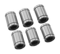 FOMIYES 6Pcs Lm12Uu Linear Ball Bearings High Precision Carbon Chromium Steel Slide Bearings for 3D Printer Pulley Wheels Metal Track Kit Printer Accessories
