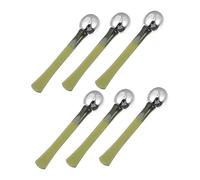 FOMIYES 6pcs Metal Eye Cream Applicator Rods for Face Cream Absorption Portable Eye Massaging Tools for Dark Circles and Wrinkles Relief Lifting and Firming in Dark Green