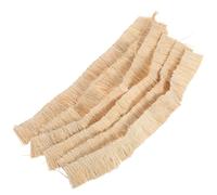 FOMIYES 6pcs Miniature Thatched Straw Roof Tiles 3x30cm Artificial Thatch Roofing for DIY Model Houses and Small Garden Roof Decorations