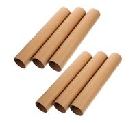 FOMIYES 6pcs Natural Color Cardboard Tubes 30cm X 5cm DIY Craft Rolls for Art Projects, Scrapbooking, Paper Mache, and Drawing Supplies
