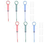 FOMIYES 6pcs Pet Pill Dispenser with Soft Plastic Tip for Small Animals, Lightweight and Handy Tablet Feeder Suitable for Guinea Pigs and Pocket Pets, for Safe and Easy Medicine Feeding