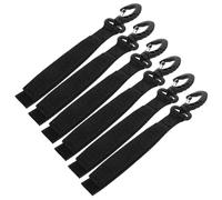 FOMIYES 6pcs Plastic Kayak Hooks Outdoor Tent Hanging Clips Heavy Duty Boat Hooks Elastic Sailing Cord Paddle Fixing Buckle for Marine and Camping Use Random Style