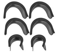 FOMIYES 6Pcs Plastic Pool Table Liner Set Replaceable Sturdy Billiard Pocket Liners with 4 Large and 2 Medium Corner Protectors for Daily Use and Table Pocket Maintenance