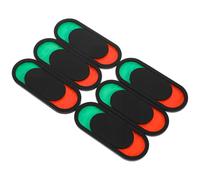 FOMIYES 6pcs Privacy Signboard Sliding Door Sign Vacant Occupied Status Indicator for Toilet Office Meeting Room 10x4cm Black Plastic