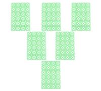 FOMIYES 6pcs Protective Pet Cage Cushions with Hollow Design for Drainage, Plastic Rabbit Foot Pads to Protect Pet's Feet and Body, Light Green Mats for Small Animal Cages Random Color