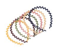 FOMIYES 6pcs Resin Wavy Hair Hoop Chic Hair Accessory for Women Elegant Non-slip Headbands Suitable for Short Curly Straight Wavy Hairstyles Daily Work School Holidays