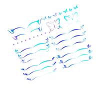 FOMIYES 6sheets Star Eyeliner Stickers Eye Shadow Transfer Decals Temporary Makeup Stickers for Night Club