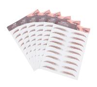 FOMIYES 6sheets Temporary Eyebrows Stickers Natural-looking Eyebrow Transfer Kit for Women Realistic False Decals