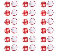 FOMIYES 70mm Standard Mason Jar Replacement Lids Set Split-type Tinplate round Jar Sealing Covers for Home Canning and Preserving