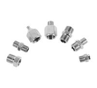 FOMIYES 7pcs Airbrush Fittings Kit Metal Compatibility Leak Proof Conversion Connectors for Mini Air Compressor and Air Compressors Silver Airbrush Hose Adapter for Professional Artists