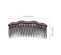 FOMIYES 7pcs Double Row Rhinestone Hair Comb Clips for Women and Wedding Bridal Hair Accessories Slide Hairclip Pins with Sparkling Crystals Lightweight Plastic Elegant Party Random Color