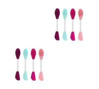 FOMIYES 8 pcs Double Ended Silicone Facial Mask Applicators Skin Friendly Beauty Tools for Even Application of Mud Essence Body Lotion Portable and Durable DIY Makeup Brushes