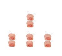 FOMIYES 8 pcs Latex Pig Nose Funny Animal Costume Prop Lightweight Comfortable Fit for Adults Halloween Party Cosplay Events