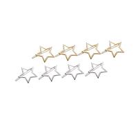 FOMIYES 8 Pcs Star Shaped Hair Clips for Bang Clips with Luster and Stylish Design Suitable for Thick Thin Hair