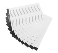 FOMIYES 8 Sheets Eyebrow Stickers Self-adhesive Brown Black Eyebrow Transfers for Women Natural-looking Peel-off Simulation Tapes Sweat-resistant Temporary Brow Shaping Decals for All