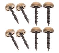 FOMIYES 8pcs 13mm Self-tapping Decorative Screw Caps Brass Upholstery Screws with Dome Covers for Wall Mirror Mounting and Furniture Fixing in Antique Copper