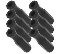 FOMIYES 8pcs 5/8 Inch Replacement Foosball Handles with Nonskid Octagonal Grips, Table Football Accessories Compatible with Standard Soccer Rods for Home and Game Room Use