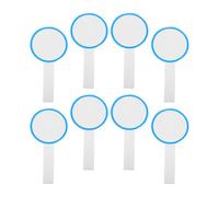 FOMIYES 8pcs Blue Circle Erasable Whiteboards 10x20cm Handheld Scoreboards Dry Erase Boards for Voting Judges Classroom Presentation