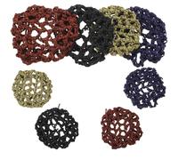 FOMIYES 8pcs Bun Net for Ballet Knitted Elastic Hair Bun Holder Invisible Finish Accommodates Thick Or Thin Hair Lightweight Breathable Material Women Ballet Dancer Rehearsal Practice