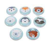 FOMIYES 8pcs Cartoon Ceramic Animal Drawer Knobs Pull Handles for Cabinets and Bookcases, Small Nordic Style Cupboard Handles, Random Styles for Home Decor