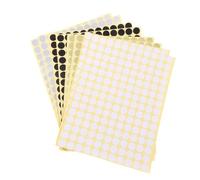 FOMIYES 8pcs DIY Lip Gloss Tube Labels Self-Adhesive Round Sticker Dots for Cosmetic Coding and Personalizing, Mixed Colors Suitable for Lipstick Tubes and Makeup Organizers Random Color