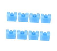 FOMIYES 8pcs Ice Crystal Boxes Reusable Plastic Square Lunchbox Ice Packs Lightweight Long Time Cooling Blue for Outdoor Activities in Summer