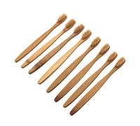 FOMIYES 8pcs Natural Bamboo Toothbrushes with Soft Bristles Biodegradable Handle for Adults Ergonomic Design Protecting Gums Stain Removal for Healthy Oral Care