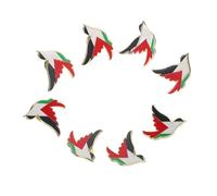 FOMIYES 8pcs Palestine Bird Pins Zinc Alloy Brooch Cultural Badge for Clothing Decoration Lightweight Heritage Inspired Accessory for Everyday Wear and Special Occasions