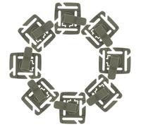 FOMIYES 8Pcs Rotatable Hydration Bladder Clips for Backpack Military Green Water Tube Holder Clips for Outdoor Hiking Camping Water Bottle Bag Compatible with Hydration Packs