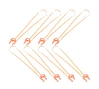 FOMIYES 8pcs Soft Silicone Nose Clips with Strap for Swimming, Waterproof Nose Protectors for and Beginners, Training and Competition Swim Pool Accessories