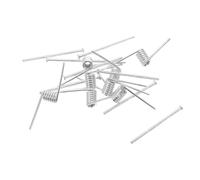 FOMIYES 8Pcs Stainless Steel V-Shaped Springs for Hair Claw Clips, Metal Torsion Springs Replacement for Medium and Large Hairpin Clips, DIY Hairpin Hardware Repair Parts
