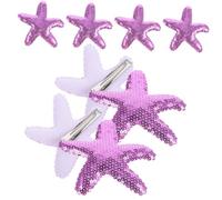 FOMIYES 8pcs Star Hair Clips Mermaid Sea Star Decorative Hair Barrettes Styling Accessories Small Clips Sequins Decorations for Women