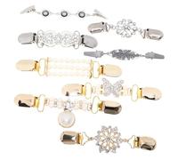 FOMIYES 8pcs Vintage Style Sweater Shawl Clips for Women Knit Clips Sweater Clasps for Cardigans Shawls and Wraps Clothing Accessories