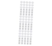 FOMIYES 90pcs Metal Sticker Eyeshadow Palette Diy Magnetic Palette Stickers Adhesive Metal for Makeup