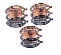 FOMIYES 9Pcs Banana Hair Clip Combs for Women and Interlocking Claw Clamps in Black Tortoise Leopard Patterns Styling Accessories for Fine and Thick Hair