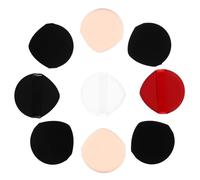 FOMIYES 9pcs Non-latex Facial Powder Puff Waterdrop Triangle Cosmetic Cushion Sponges for Foundation Loose Mineral Powder Application Washable Makeup Beauty Tools in Red Black White