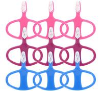 FOMIYES 9Pcs Portable Toothbrush with Soft Bristles Ergonomic Manual Teeth Brush for Comfortable Grip Mix and Gentle Gums