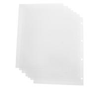 FOMIYES A4 4-ring Binder Sticker Collecting Refill Album, 50 Double-sided Blank Release Paper Sheets for Crafts and Decal Storage