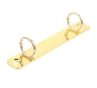 FOMIYES A7 Metal Binder Rings 2-Hole Round O-Ring Binder Inserts Gold DIY Loose Leaf Notebook Planner Folder Binding Mechanism for Refillable Notebooks and Office Use