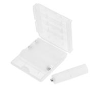 FOMIYES Aaa to Aa Battery Adapter Converter 4pcs Converts Aaa Batteries to Aa Size with Plastic Storage Box No Tools Required, for Flashlights