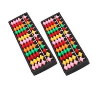 FOMIYES Abacus Enhances Colorful 2pcs Plastic Beads Arithmetic column Memory Supports Math Practice for Early Learners and Home and Family Tutoring