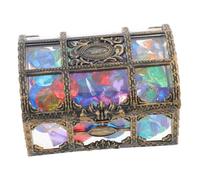 FOMIYES Acrylic Gemstone with Treasure Box for Small Simulated Gems for DIY Crafts Party Decorations Treasure Hunting Vase Filler and Pirate Role Play Activities